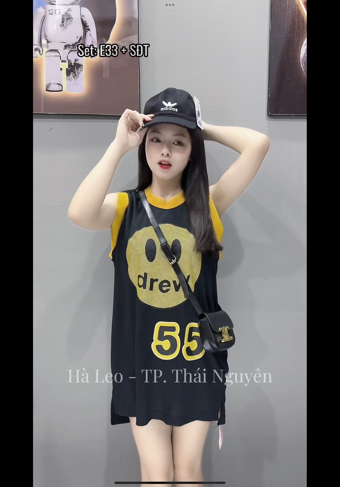  Áo ba lỗ nữ mặt cười Drew E33 
