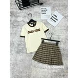  Set bộ MIUMIU nâu cổ tròn E96 