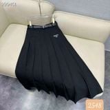  K62-Chân Váy xếp ly dáng dài kèm đai hàng loại 1 Quảng Châu 