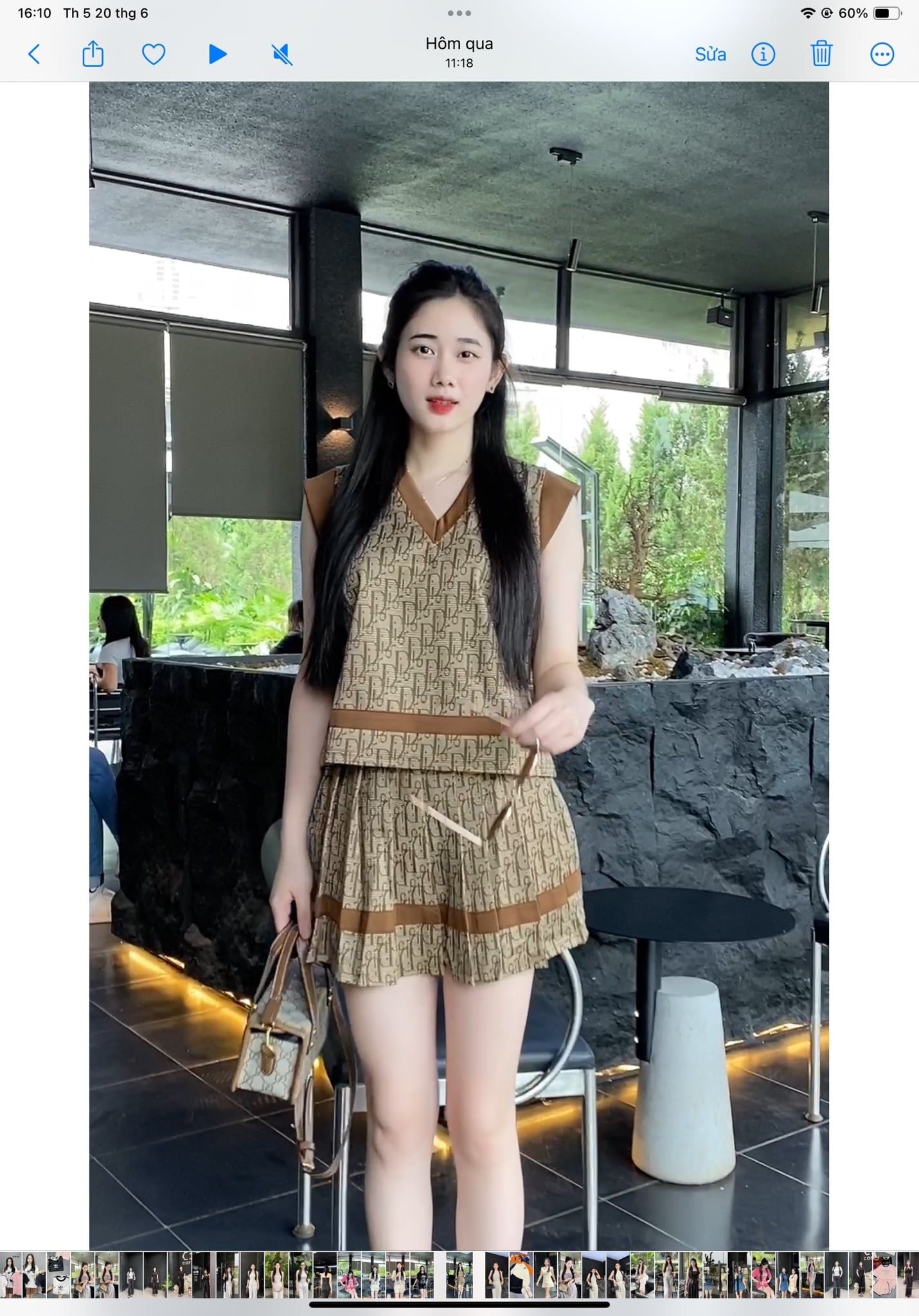  Set bộ DR chân váy xếp li E40 (40-60kg) 