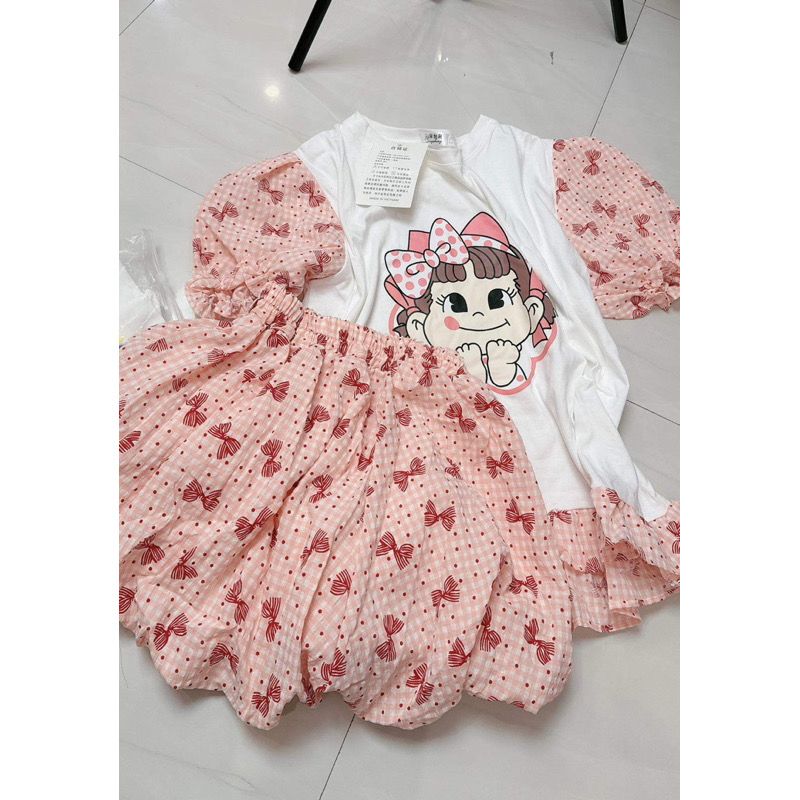  Set bộ ngủ quần phồng Cô bé cute E106 