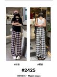  B93-quần kẻ dáng xuông ông rộng hàng xịn loại 1 