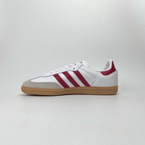  ADIDAS ORIGINALS SAMBA OG WHITE BURGUNDY GUM IF3813 