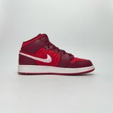  NIKE AIR JORDAN 1 MID SE GS RED QUILTED AV5174-600 
