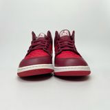  NIKE AIR JORDAN 1 MID SE GS RED QUILTED AV5174-600 
