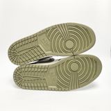  NIKE AIR JORDAN 1 LOW BLACK TOE MEDIUM OLIVE 553558-092 