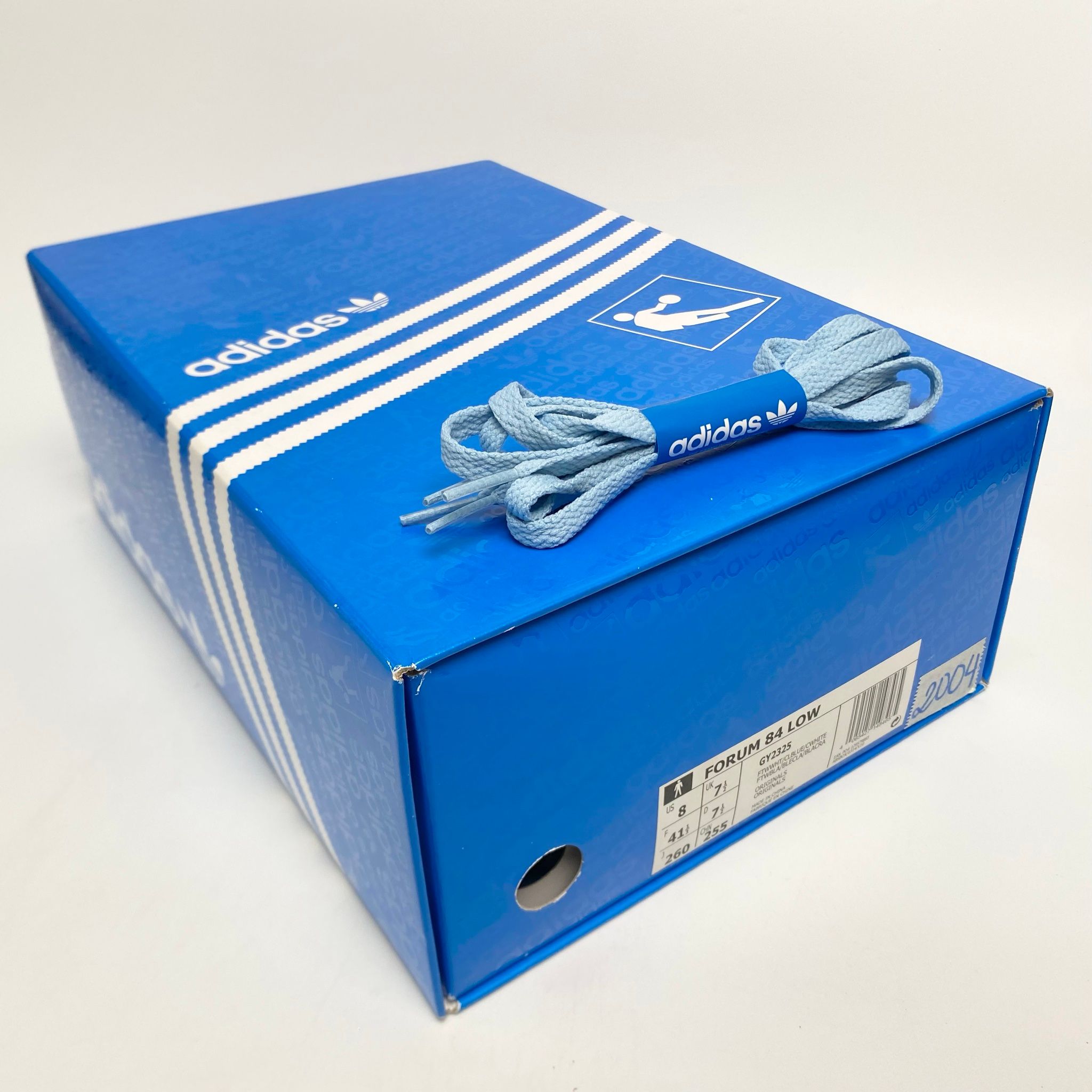  ADIDAS FORUM 84 LOW CLOUD WHITE BLUE GY2325 