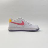  NIKE AIR FORCE 1 LOW CORAL CHALK LASER ORANGE (GS) - DV7762-100 