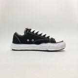  MAISON MIHARA YASUHIRO PETERSON OG SOLE CANVAS LOW BLACK A01FW702 