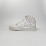  NIKE AIR JORDAN 1 MID TRIPLE WHITE 554725-136 