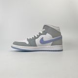  NIKE WMNS AIR JORDAN 1 MID GREY BLUE BQ6472-105 