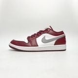  NIKE AIR JORDAN 1 LOW WHITE BORDEAUX 553558-615 