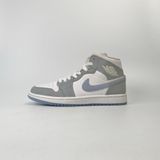  NIKE WMNS AIR JORDAN 1 MID GREY BLUE BQ6472-105 
