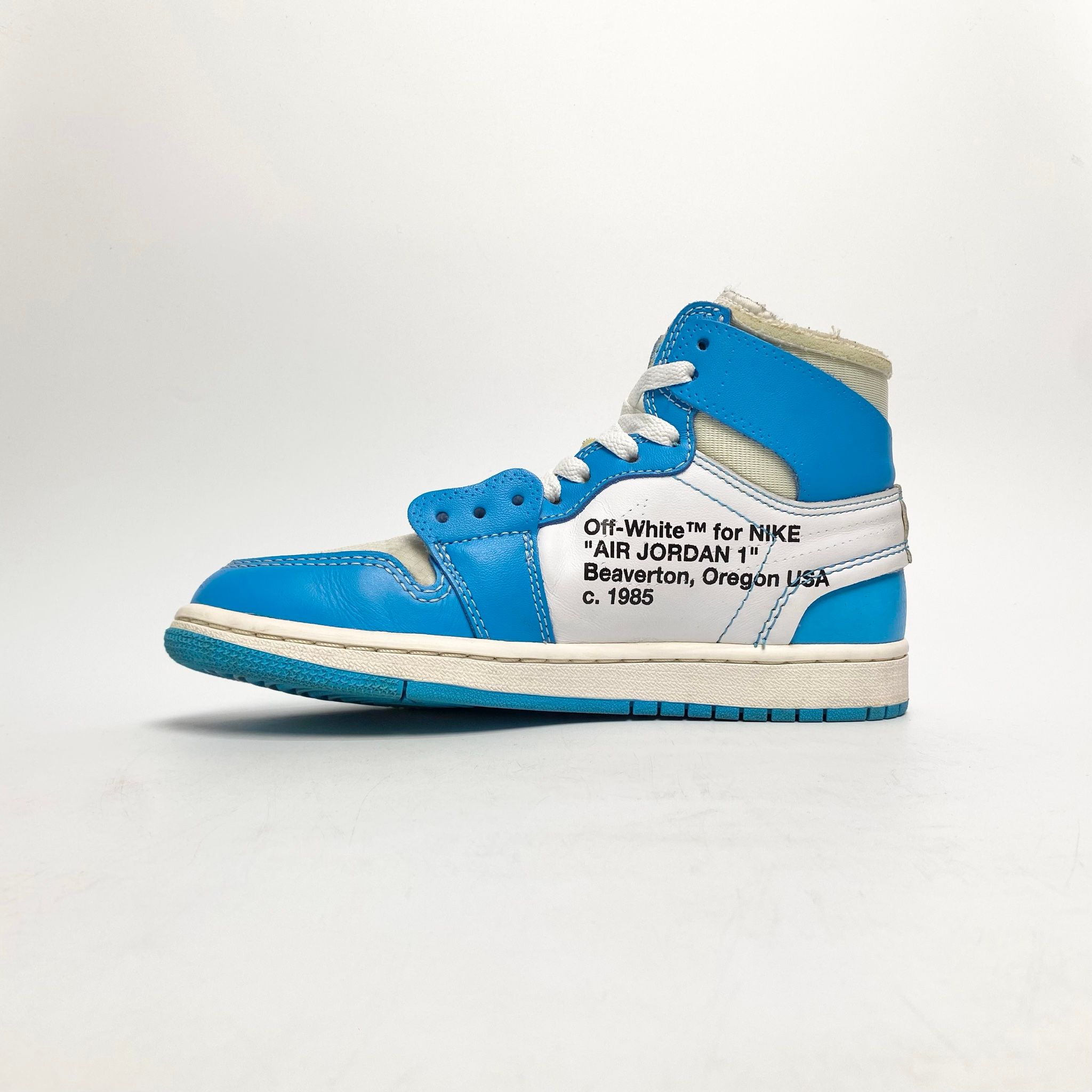  NIKE AIR JORDAN 1 X OFF-WHITE UNIVERSITY BLUE AQ0818-148 