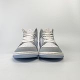  NIKE WMNS AIR JORDAN 1 MID GREY BLUE BQ6472-105 