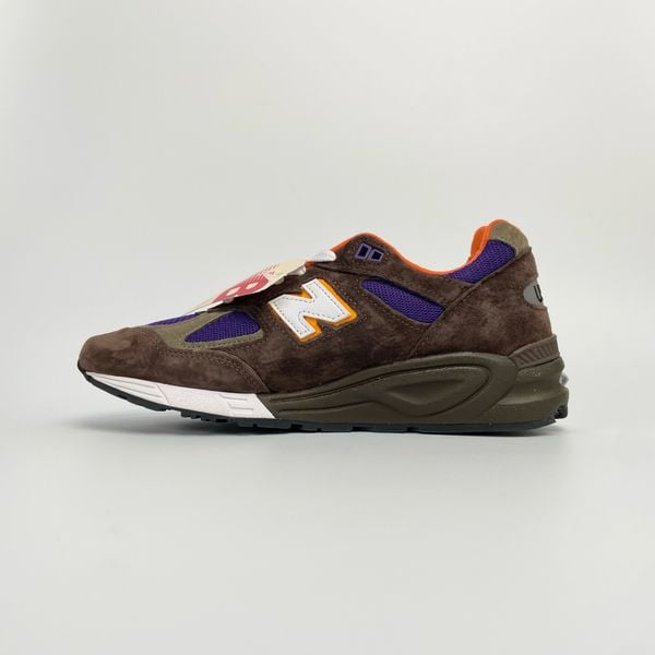  NEW BALANCE TEDDY SANTIS X 990V2 BROWN PURPLE M990BR2 