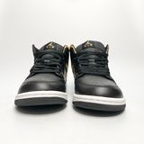  NIKE AIR JORDAN 1 MID SHOES BLACK METALLIC GOLD WHITE DQ8426071 