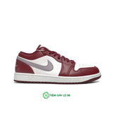  NIKE AIR JORDAN 1 LOW WHITE BORDEAUX 553558-615 