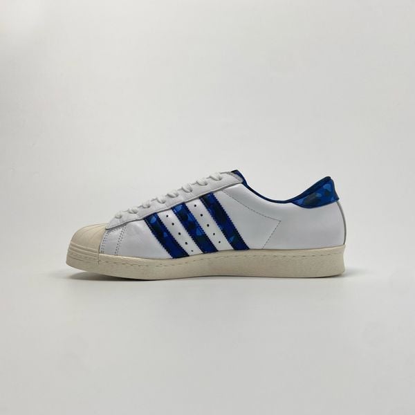  ADIDAS SUPERSTAR 80S UNDEFEATED BAPE WHITE 
