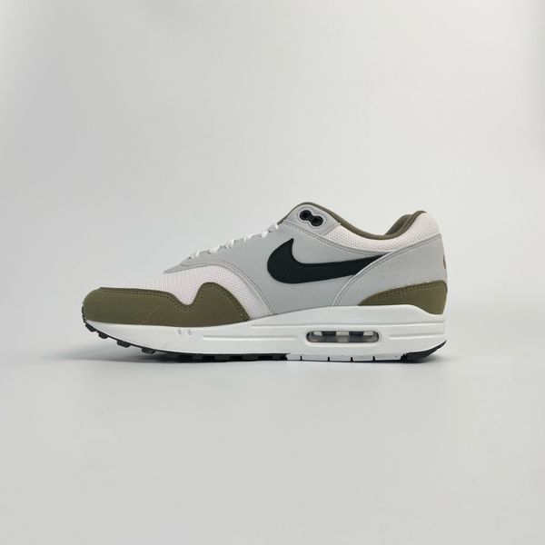  NIKE AIR MAX 1 WHITE BLACK MEDIUM OLIVE FD9082-102 