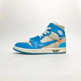  NIKE AIR JORDAN 1 X OFF-WHITE UNIVERSITY BLUE AQ0818-148 