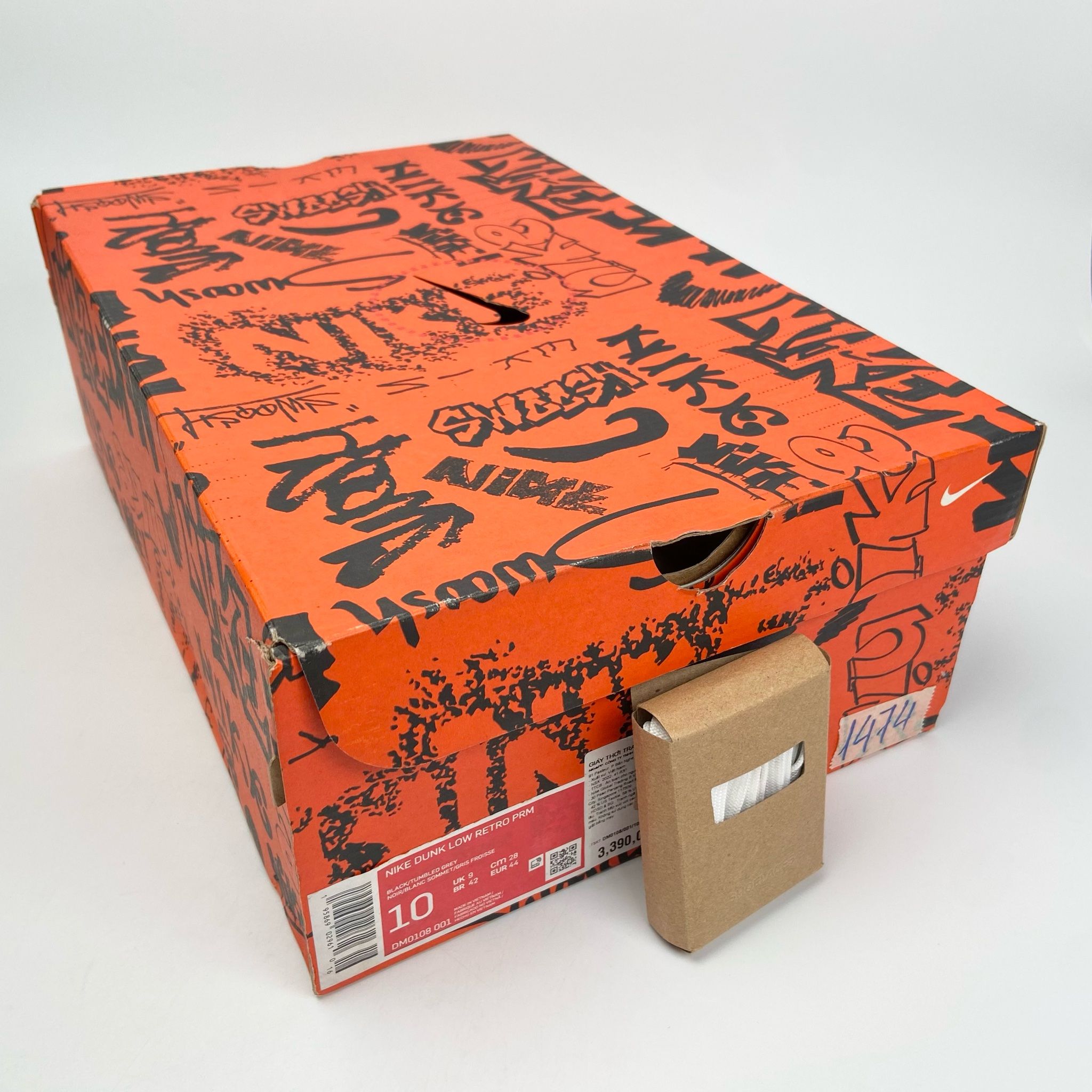  NIKE DUNK LOW BLACK GRAFFITI RED DM0108-001 