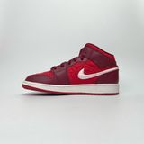  NIKE AIR JORDAN 1 MID SE GS RED QUILTED AV5174-600 
