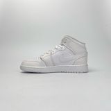  NIKE AIR JORDAN 1 MID TRIPLE WHITE 554725-136 