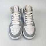  NIKE WMNS AIR JORDAN 1 MID GREY BLUE BQ6472-105 