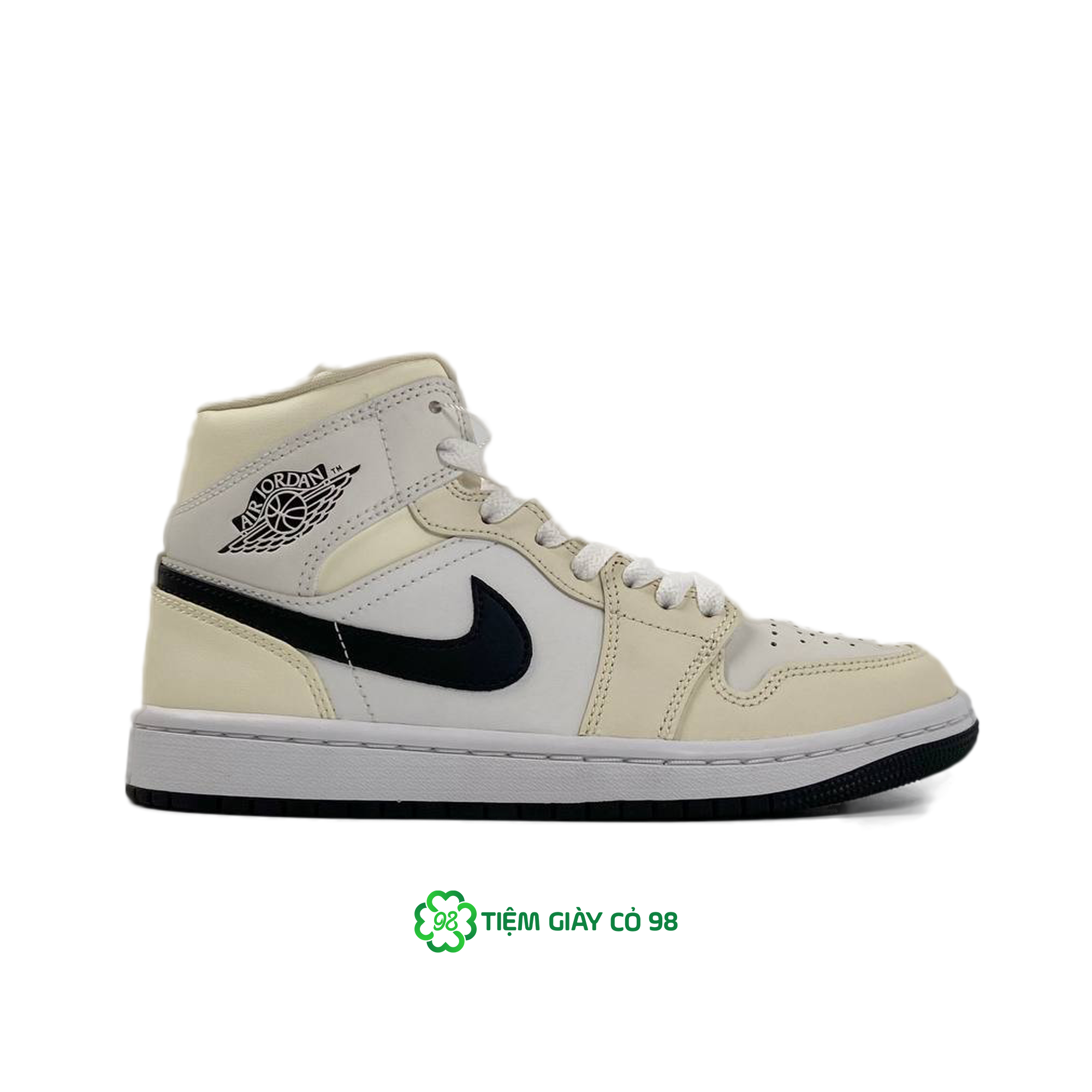  NIKE WMNS AIR JORDAN 1 MID COCONUT MILK BQ6472-121 