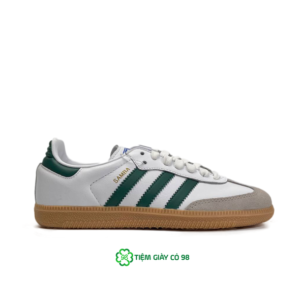  ADIDAS SAMBA OG WHITE COLLEGIATE GREEN GUM IE3437 