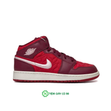  NIKE AIR JORDAN 1 MID SE GS RED QUILTED AV5174-600 