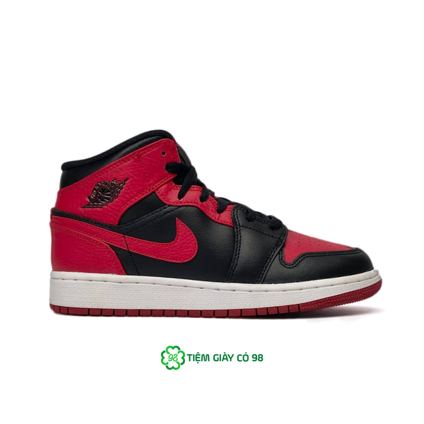  NIKE AIR JORDAN 1 MID GS BANNED 554725-074 
