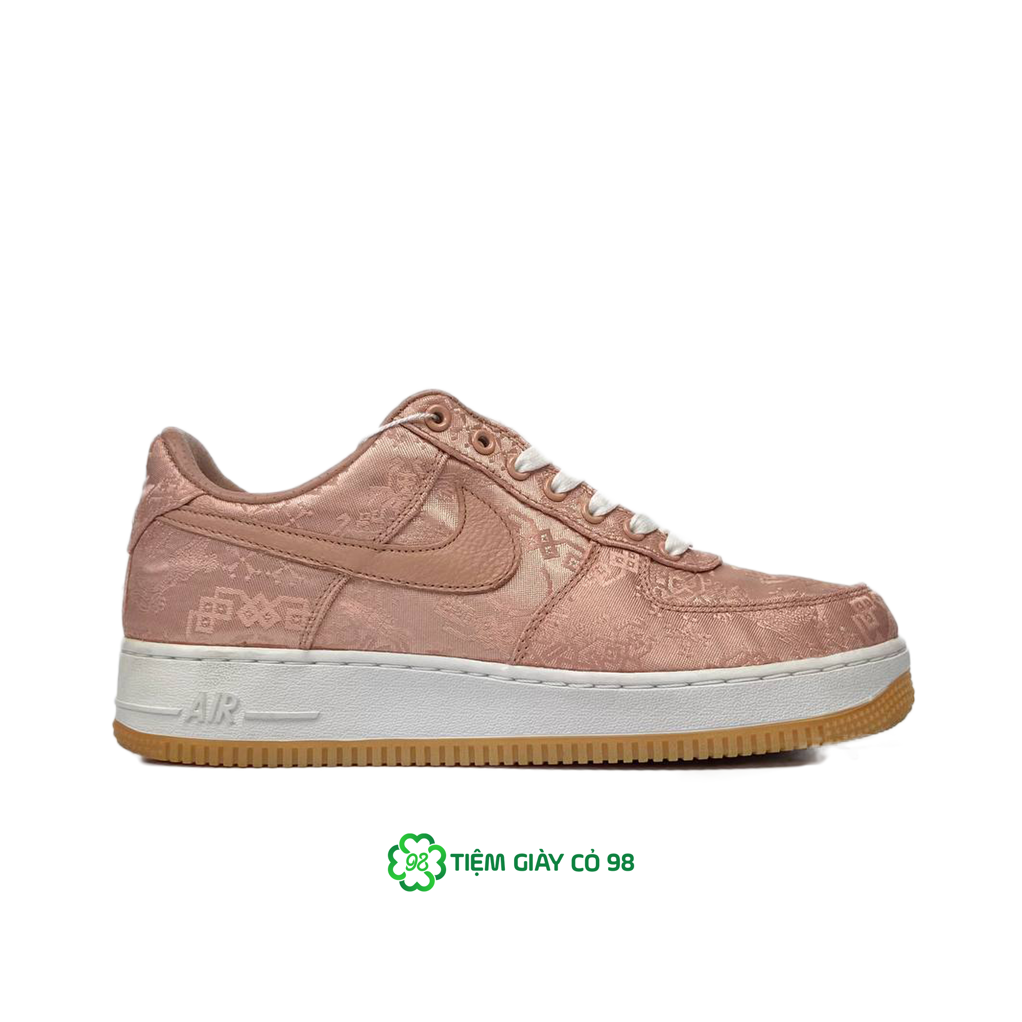 nike air force 1 pink and gold