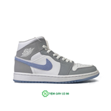  NIKE WMNS AIR JORDAN 1 MID GREY BLUE BQ6472-105 