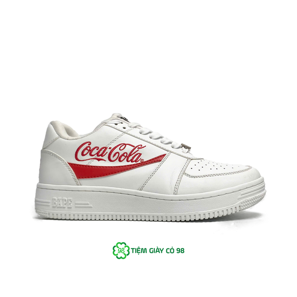  A BATHING APE BAPE STA LOW COCA-COLA WHITE - 1G23191913 