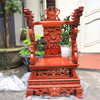 Ngai thờ gỗ gụ đục phượng 91x55x47cm