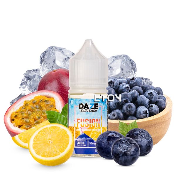 7 Daze Fusion Salt Iced Lemon Passionfruit Blueberry 30ml - Tinh Dầu Vape Pod Chính Hãng