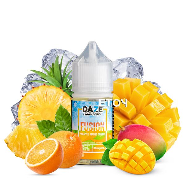 7 Daze Fusion Salt Iced Pineapple Mango Orange 30ml - Tinh Dầu Vape Pod Chính Hãng