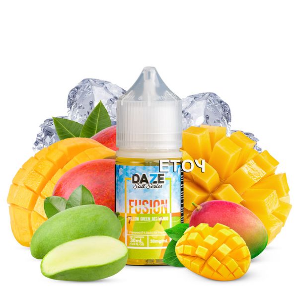 7 Daze Fusion Salt Iced Yellow Green Red Mango 30ml - Tinh Dầu Vape Pod Chính Hãng