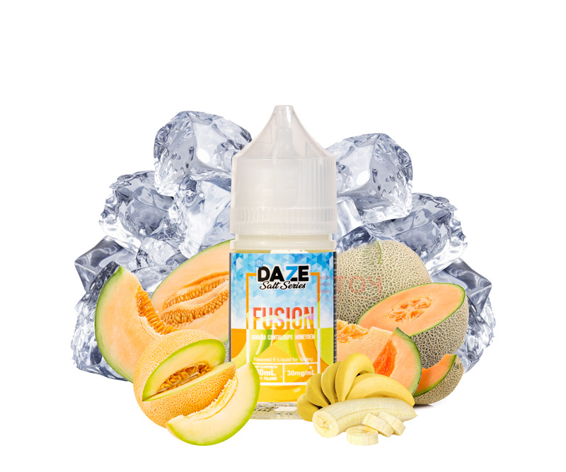 7 Daze Fusion Salt Iced Banana Cantaloupe Honeydew 30ml - Tinh Dầu Chính Hãng