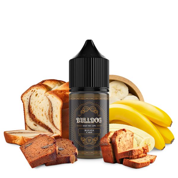 Bull Dog Salt Banana Cake 30ml - Tinh Dầu Vape Pod Chính Hãng