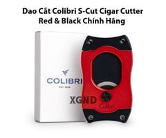 Dao Cắt Cigar Colibri S Cut Cigar Cutter Red Black - Phụ Kiện Xì Gà Chính Hãng