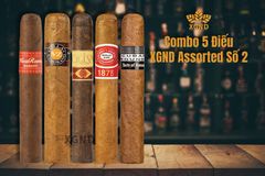 Combo 5 Điếu Xì Gà XGND Assorted Số 2 Chính Hãng