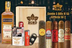 Combo 5 Điếu Cigar Và Rượu Số 2 - Cigar Và Rượu Chính Hãng