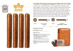 Combo Cigar Tasting Package 8 Món Cigar Tươi Chính Hãng