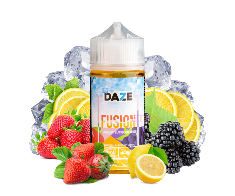 7 Daze Fusion Iced Strawberry Blackberry Lemon 100ml - Tinh Dầu Chính Hãng