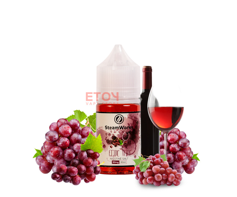 SteamWorks Grape Wine Salt 30ml - Tinh Dầu Anh Chính Hãng