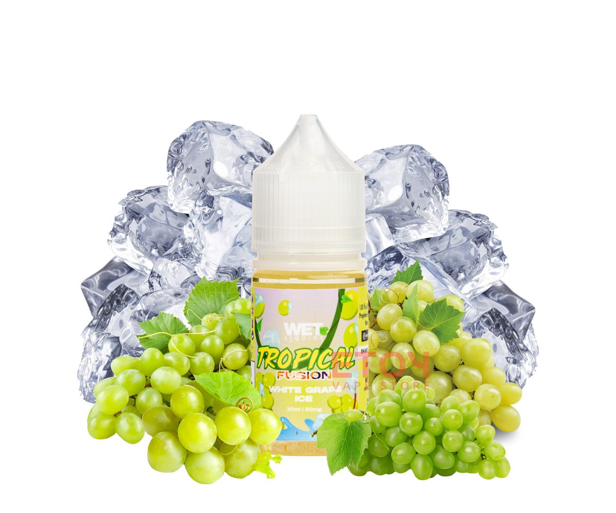 Wet Salt Tropical Fusion White Grape Ice 30ml - Tinh Dầu Vape Mỹ