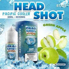 Head Shot Pacific Cooler Salt Green Apple 30ml - Tinh Dầu Vape Pod Chính Hãng